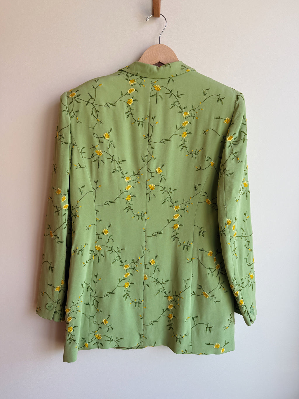 Spring Flower Silk Blazer