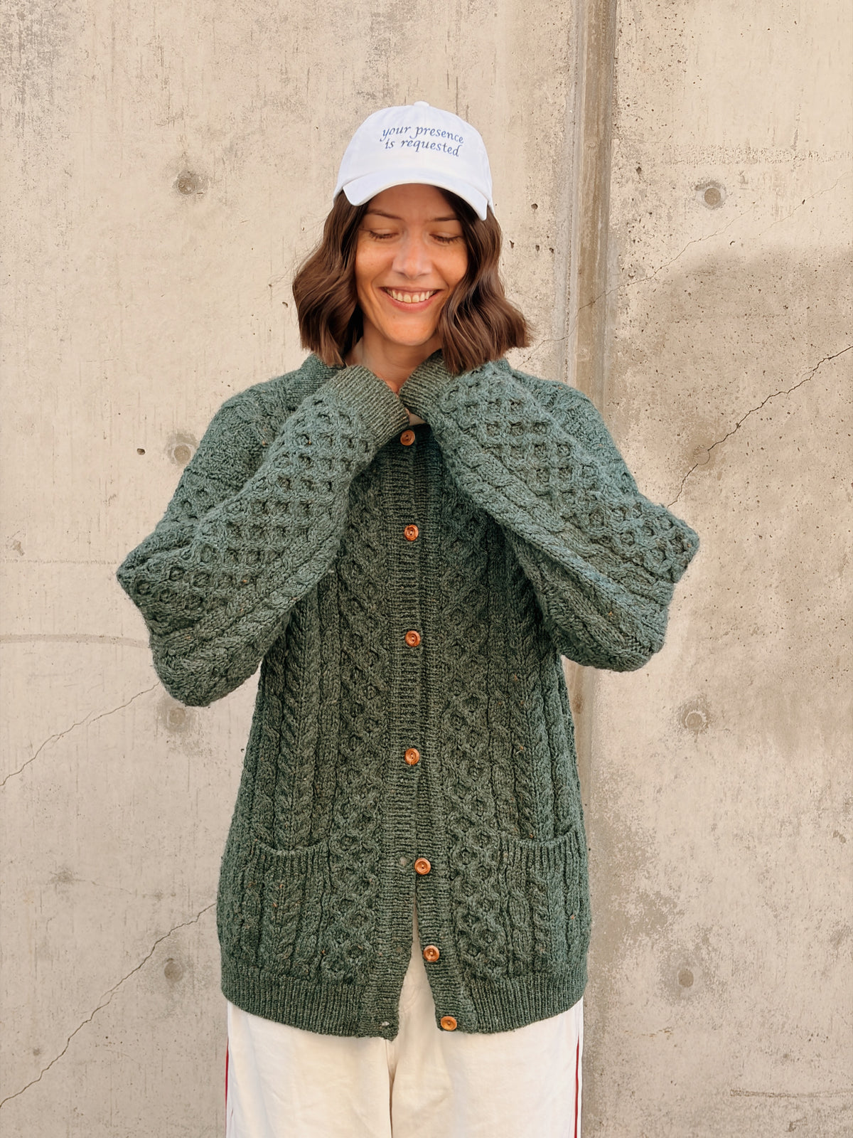 Wool Fisherman Cardi