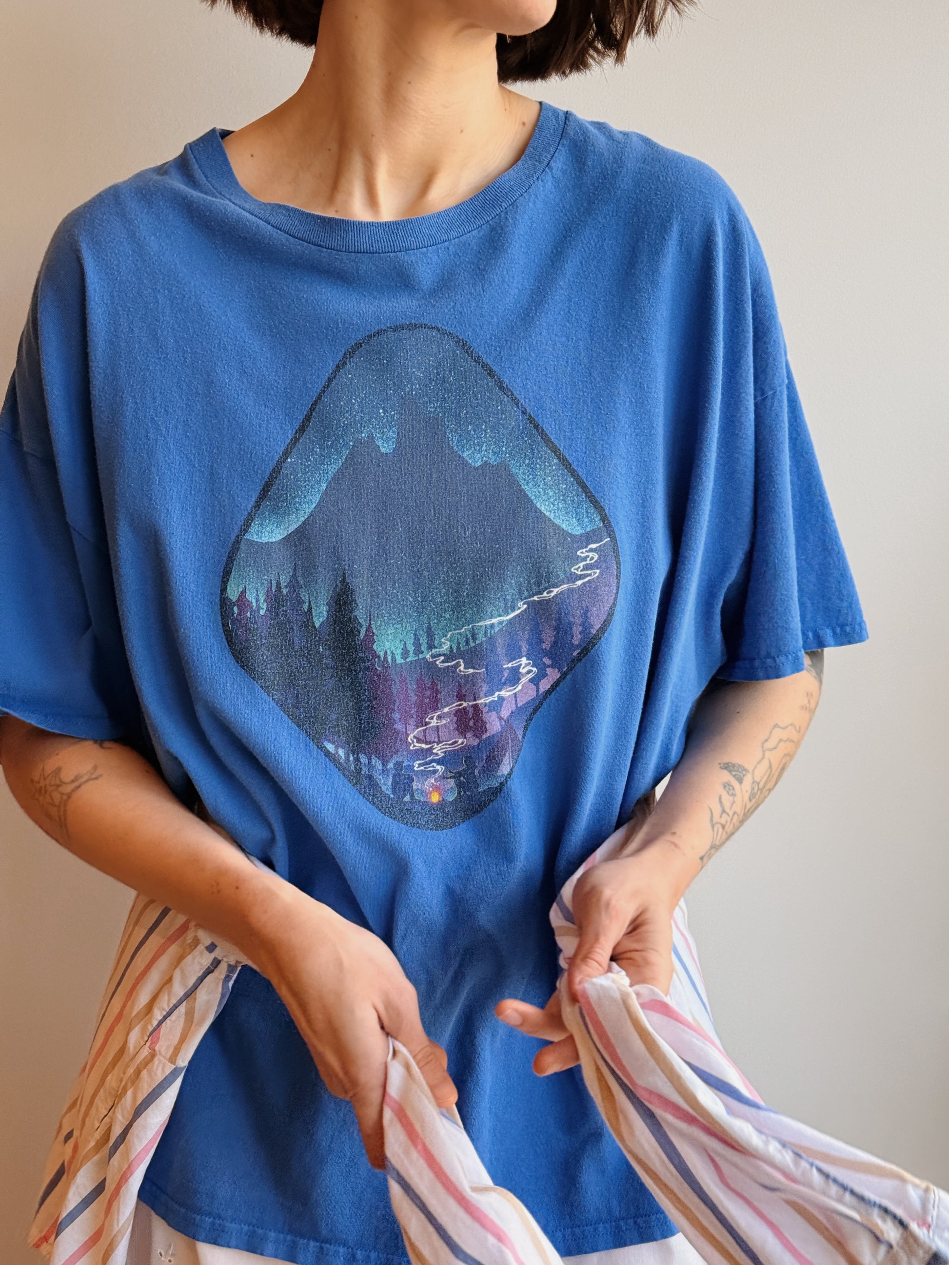 Blue Camping Tee