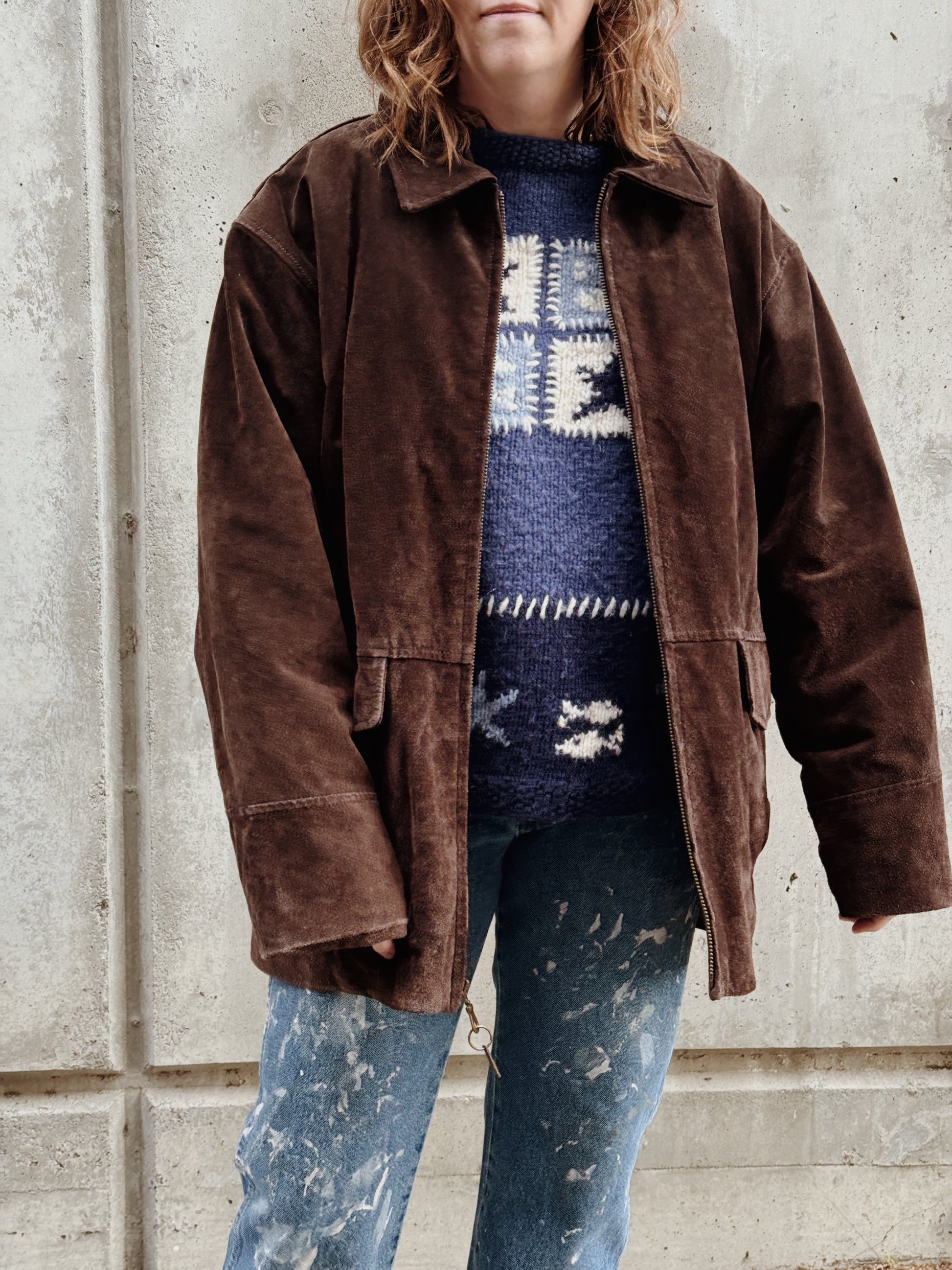 Chocolate Suede Coat