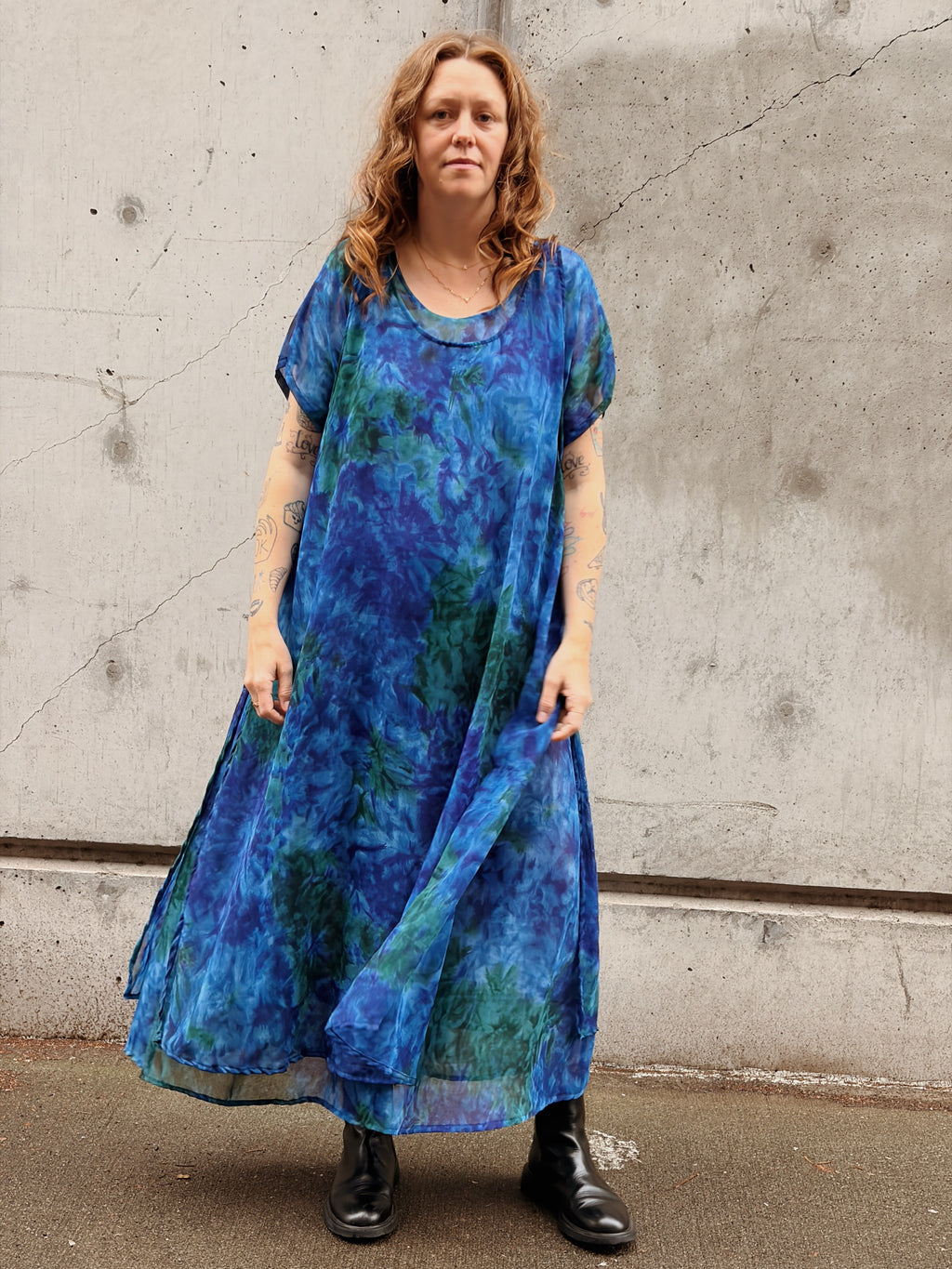Two Layer Watercolor Maxi