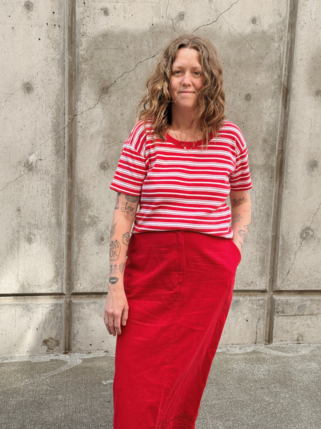 Red Stripe Tee