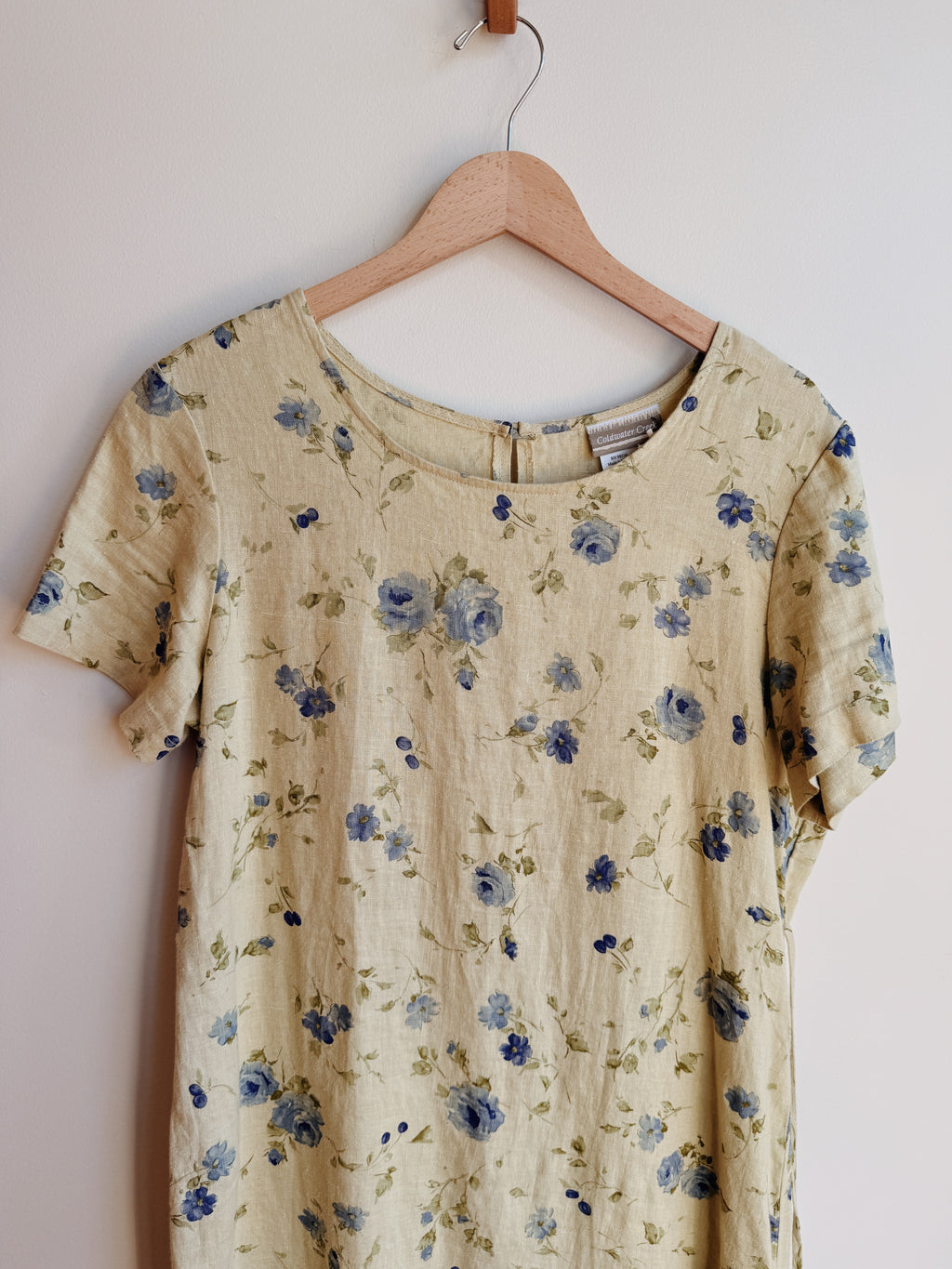 Linen Floral Shirt Dress