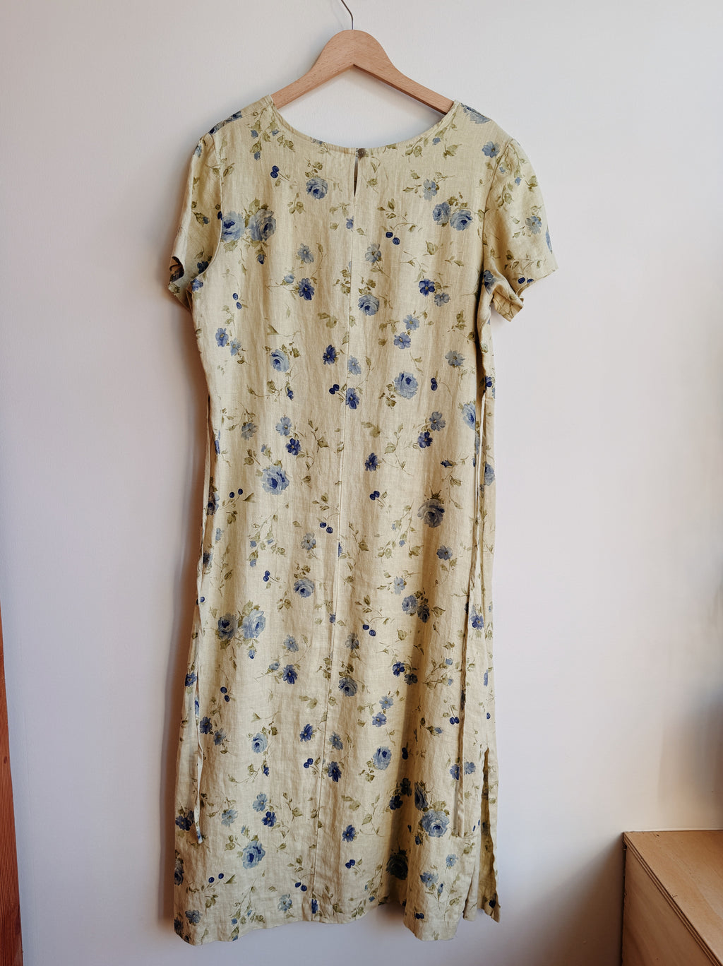 Linen Floral Shirt Dress