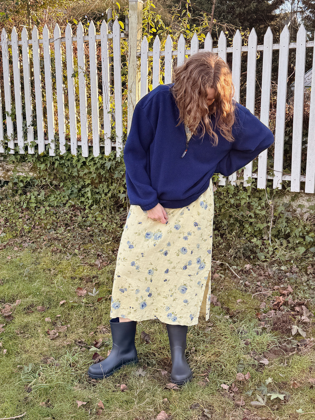 Linen Floral Shirt Dress