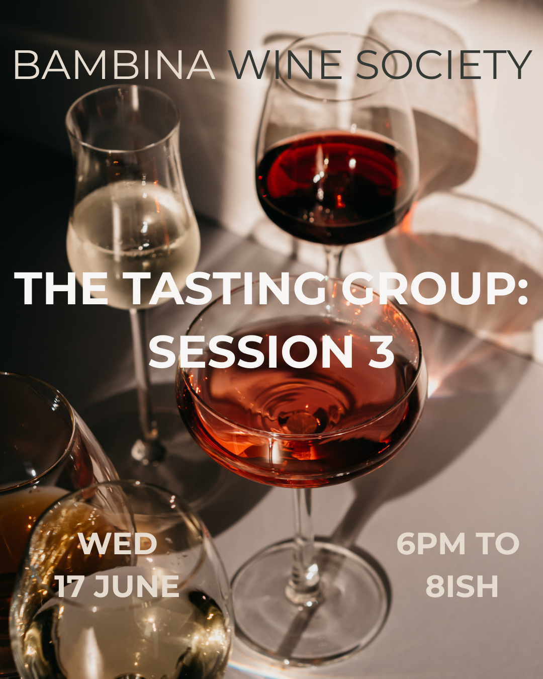 Bambina Wine Society Tasting Group 3 - 6/17