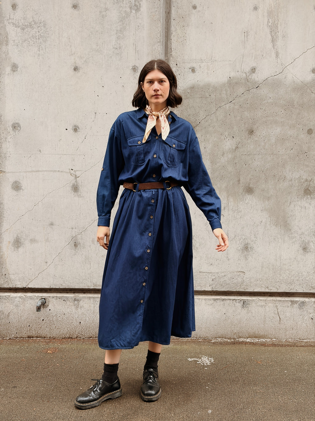 Denim Shirt Dress