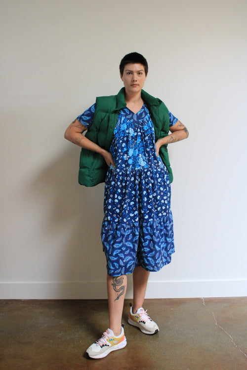 Paisley Patchwork Midi Dress