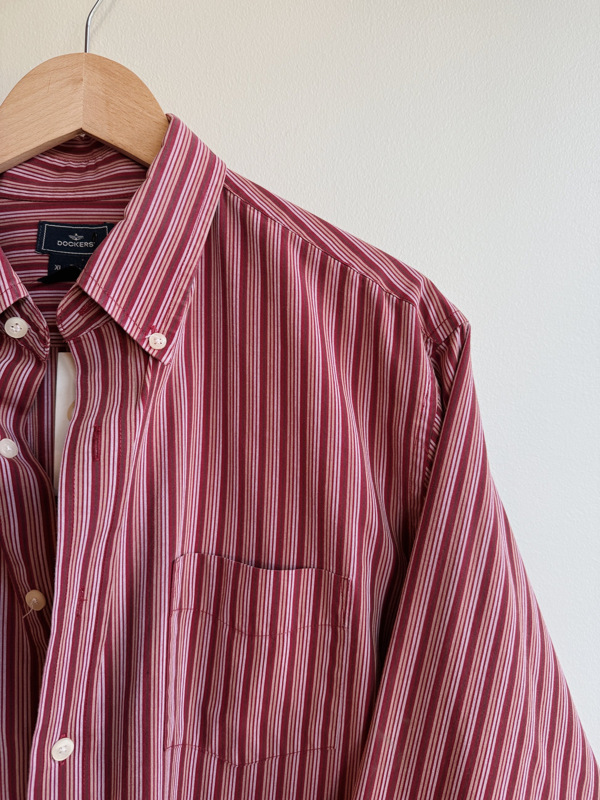 Dockers Red Stripe Buttondown