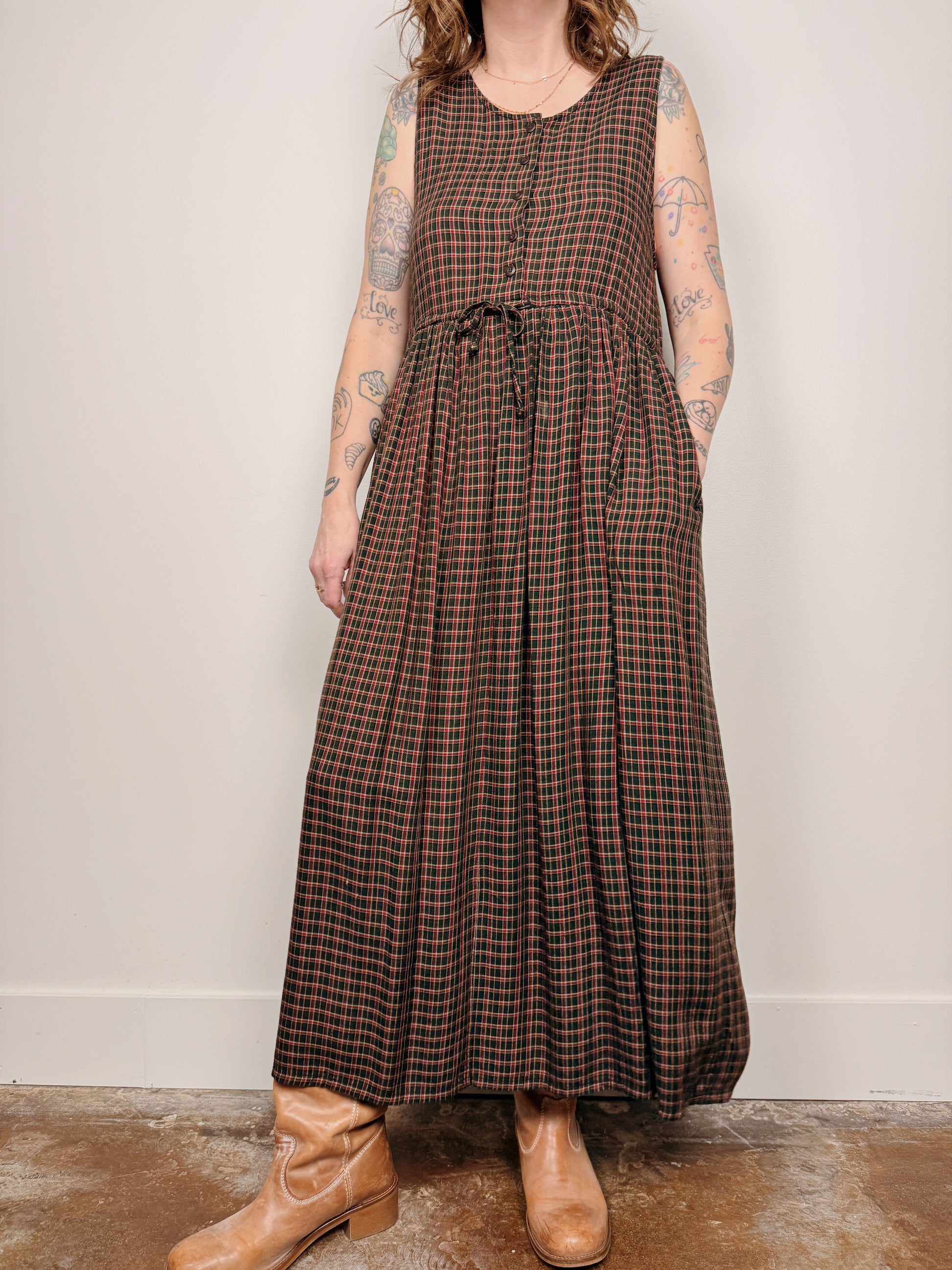 Eddie Bauer Plaid Maxi