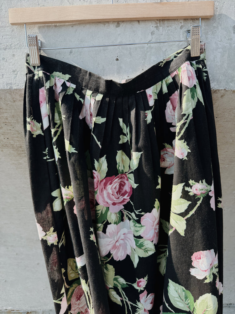 Floral Pleat Skirt