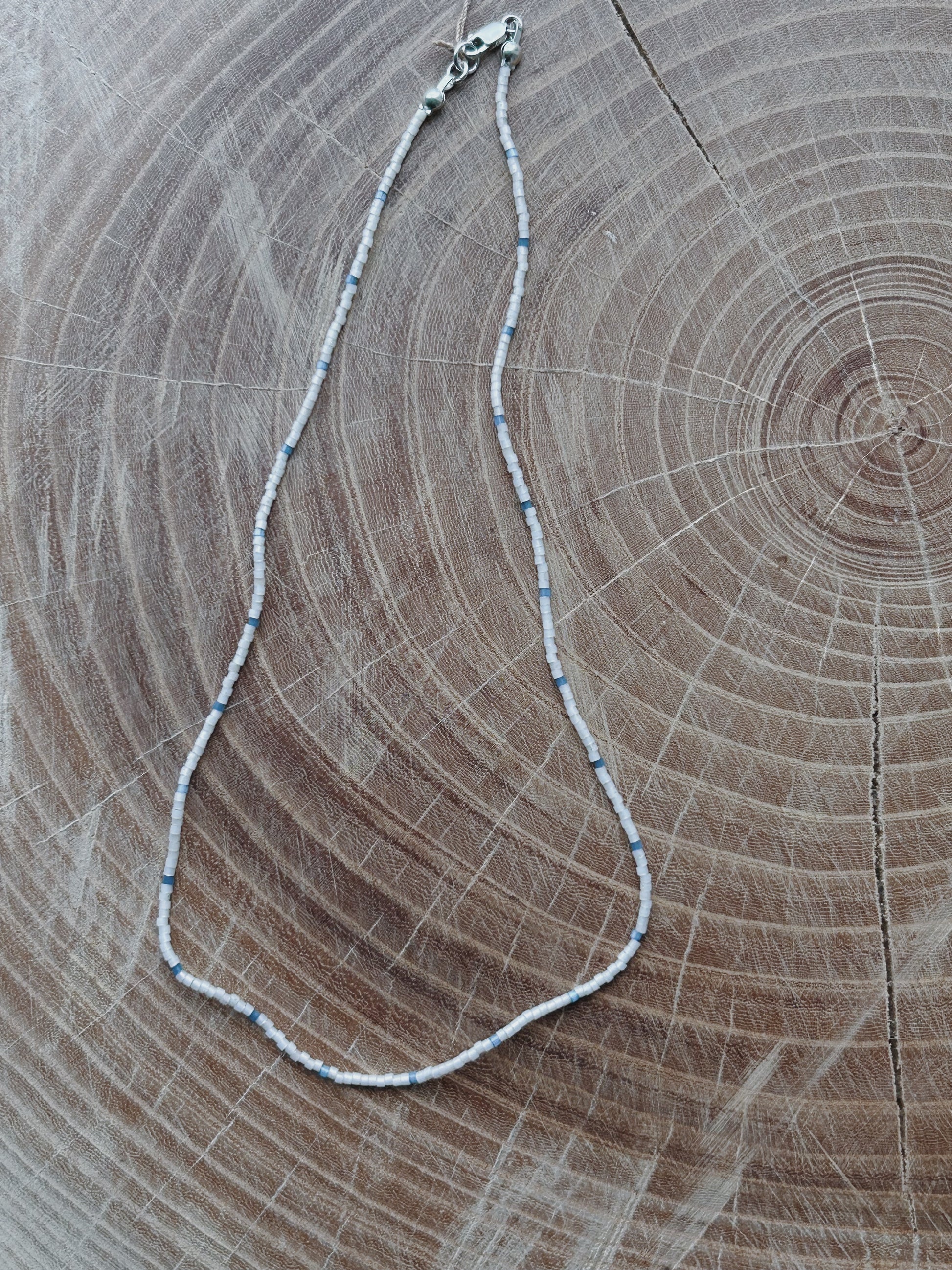 Blue Glass Bead Necklaces