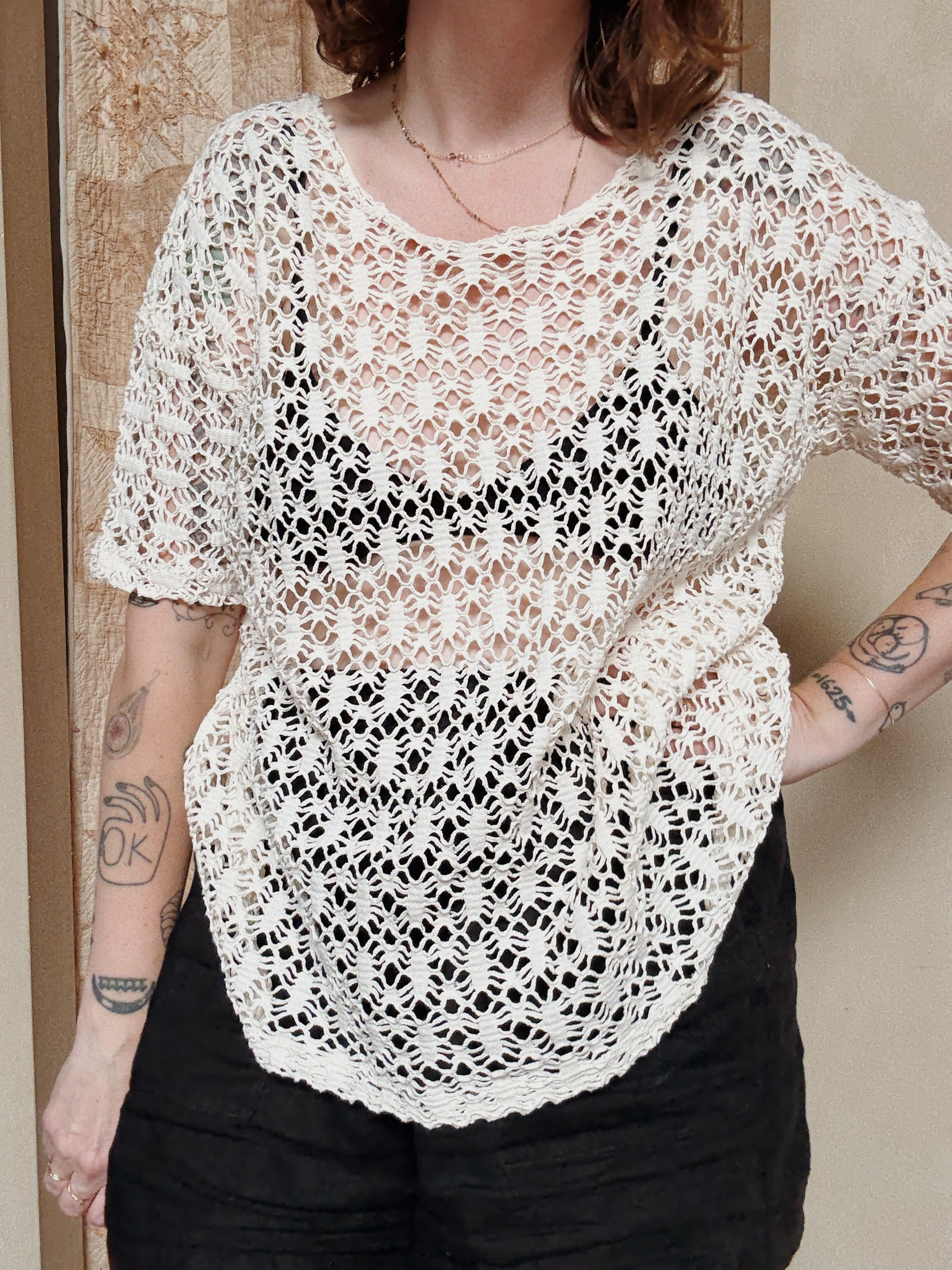 Fuego Open Knit Tee