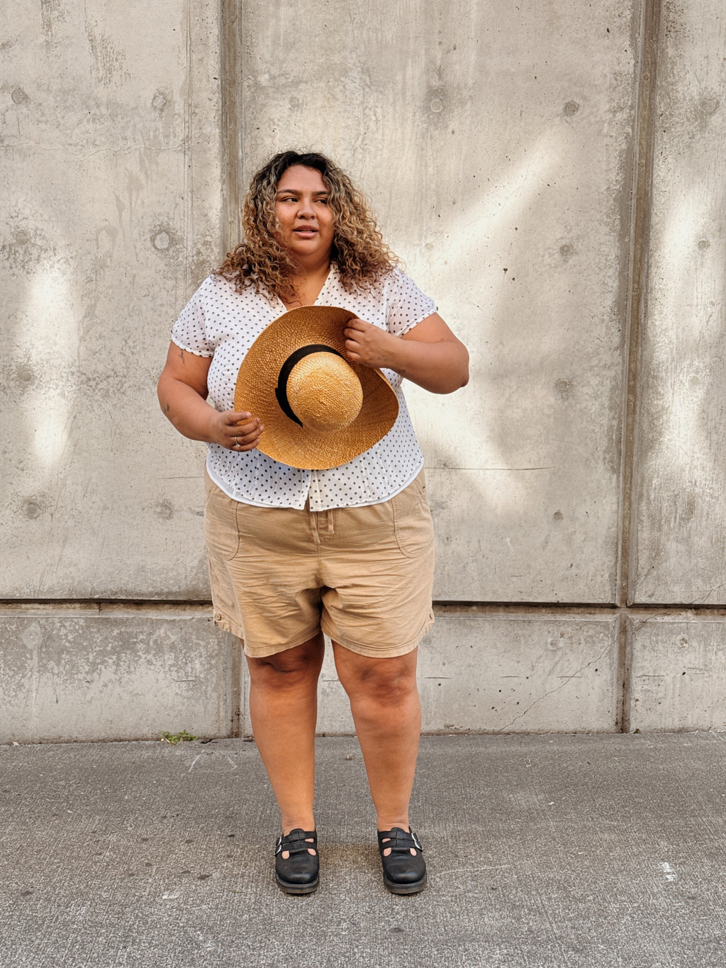 Silk Polka Dot Tee