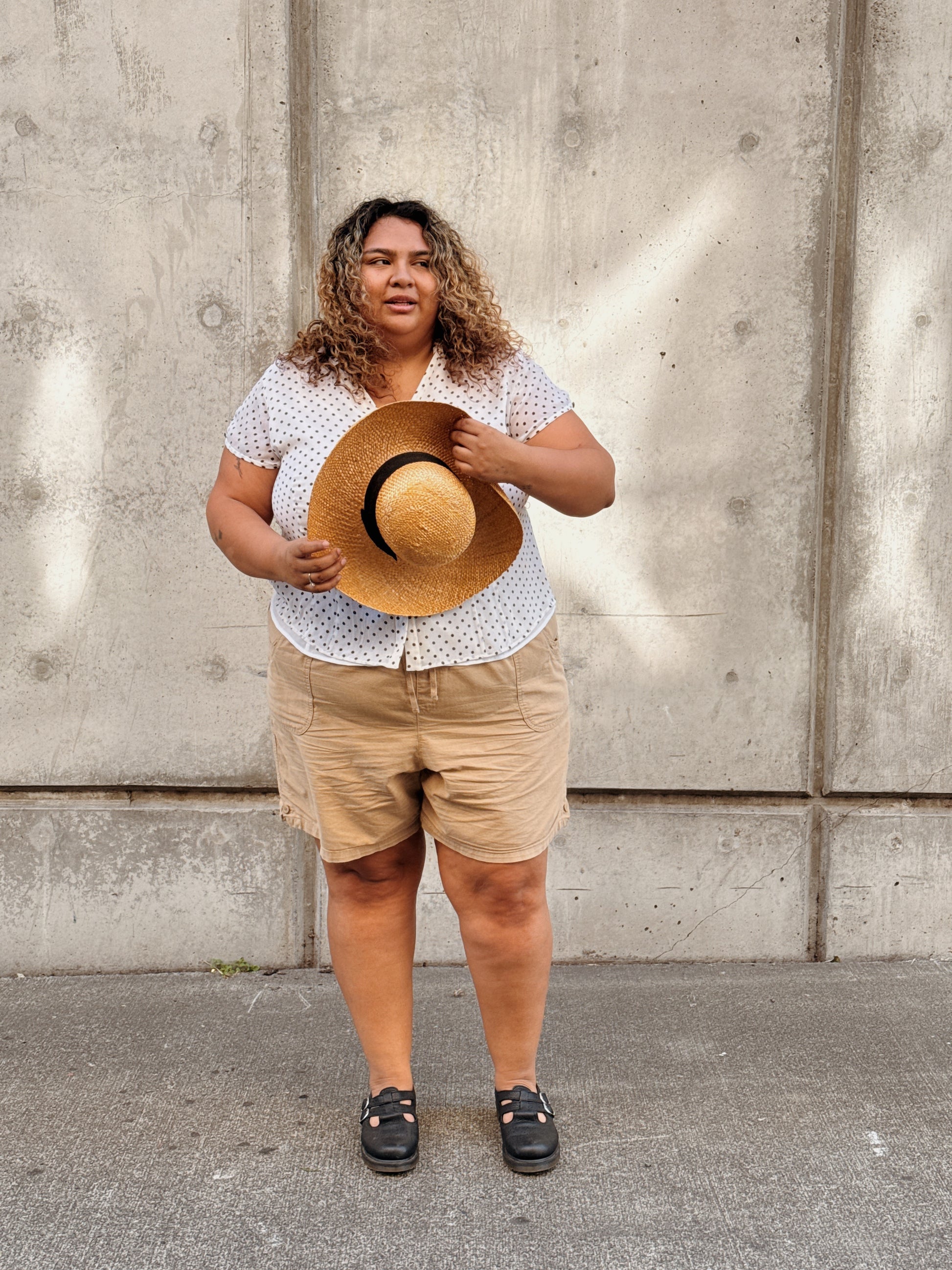 Silk Polka Dot Tee