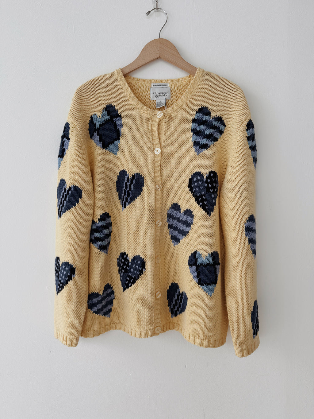 Denim Blues Heart Cardigan