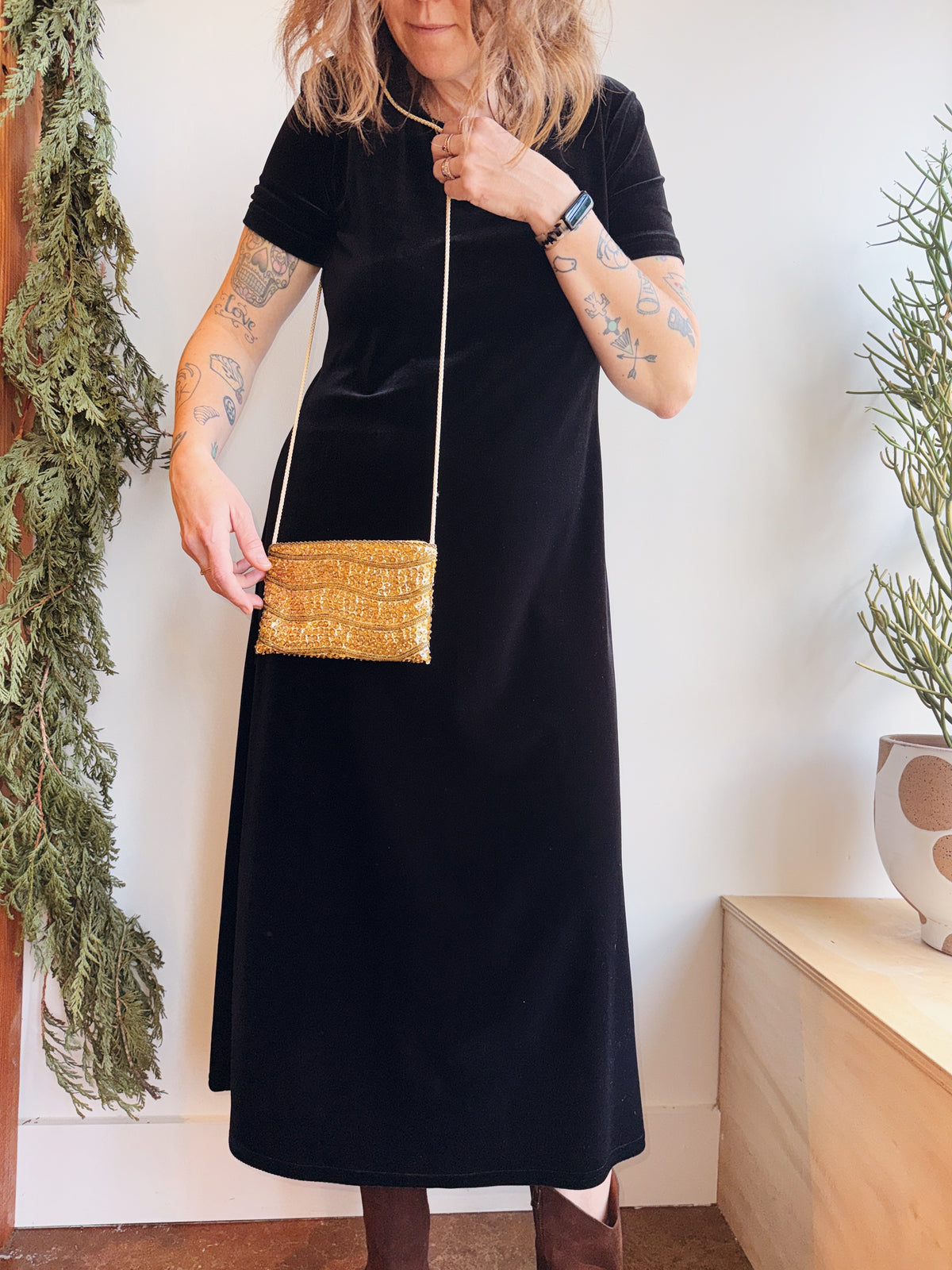 Clio Velvet Tee Maxi