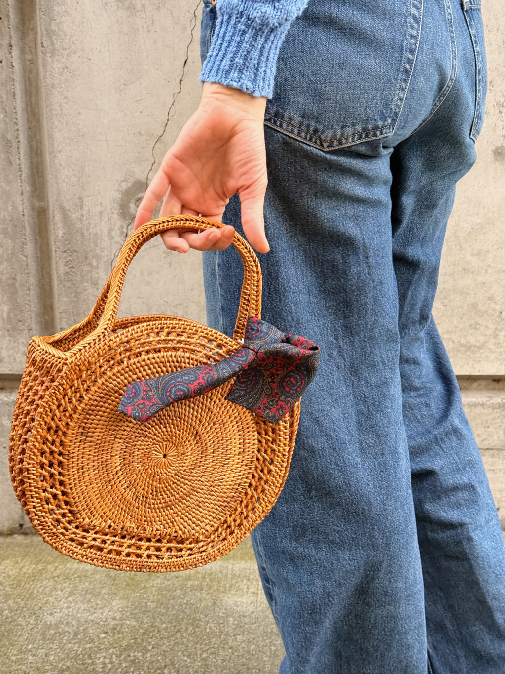Woven Circle Bag