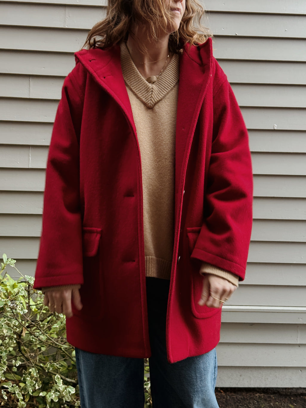 Wool Hooded Coat