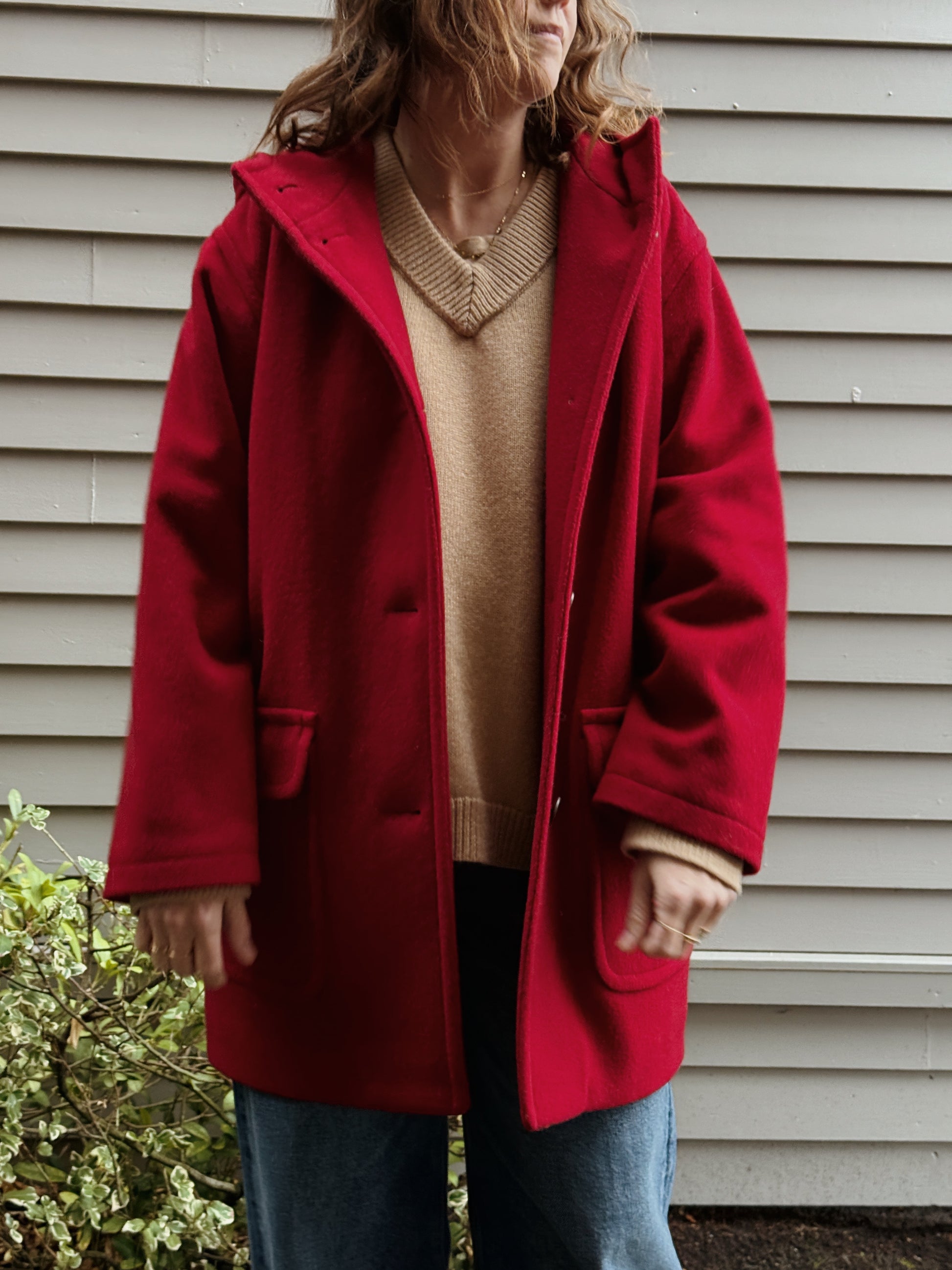 Wool Hooded Coat
