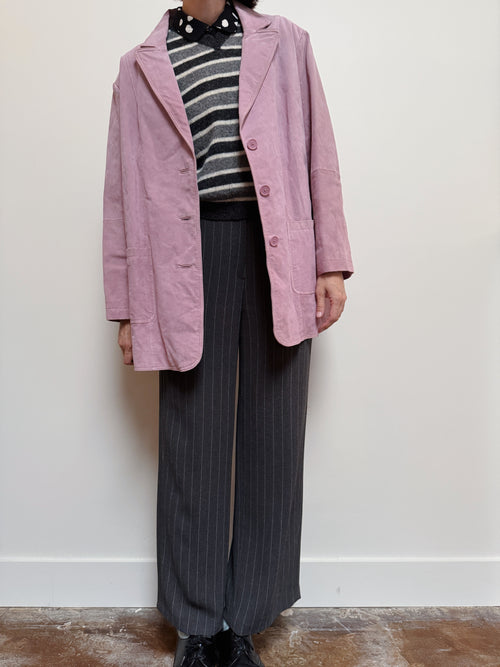 Lavender Suede Blazer