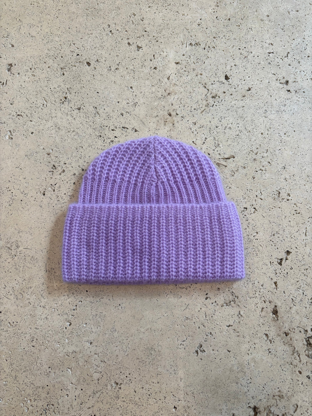 Cashmere Rib Beanie