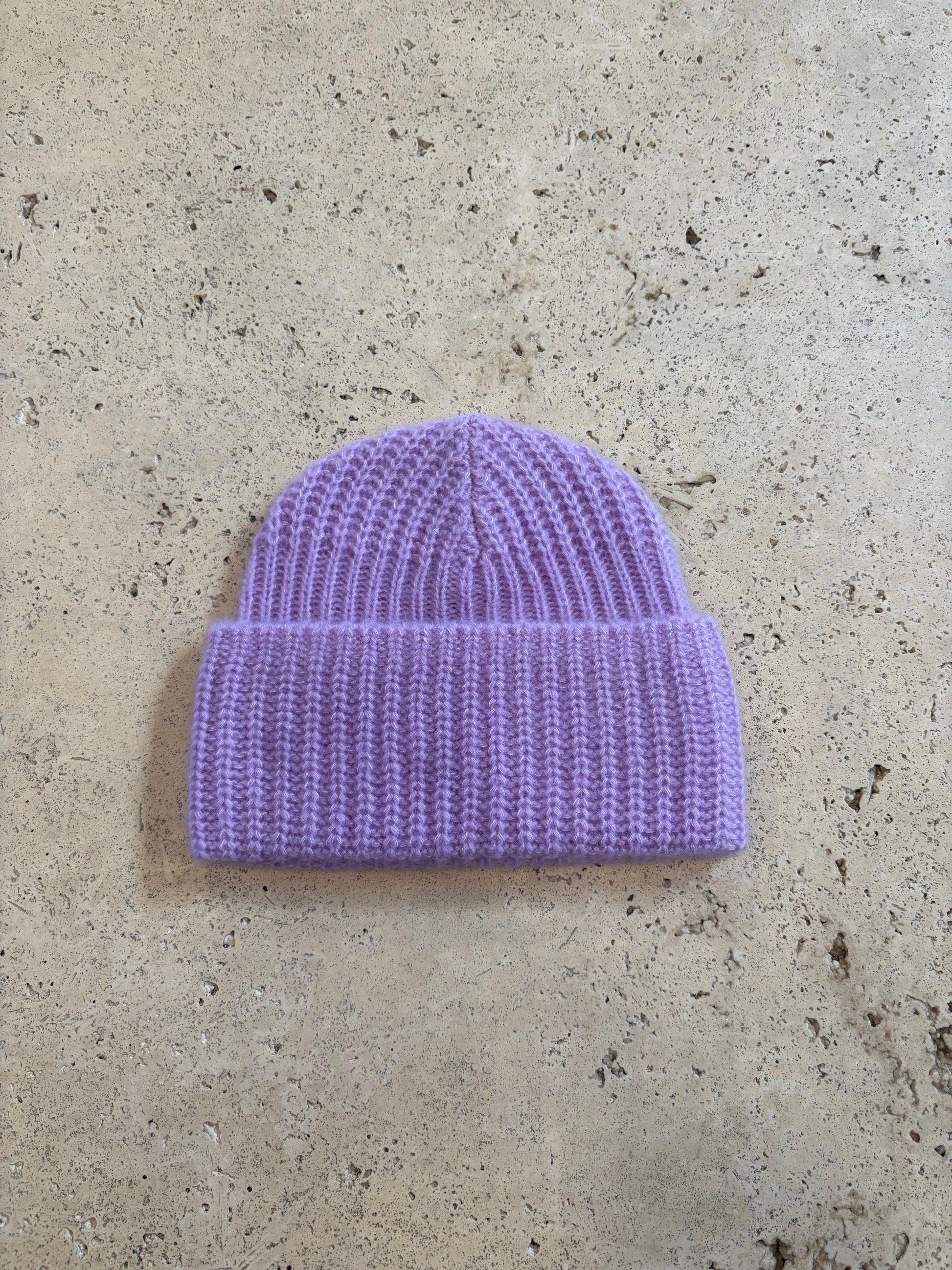 Cashmere Rib Beanie