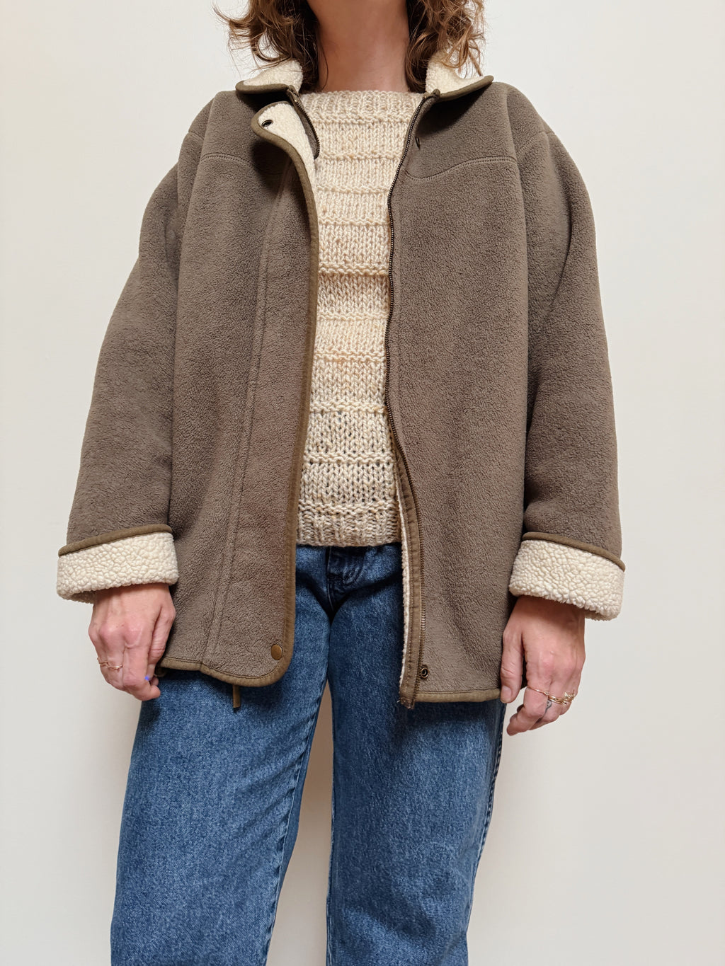 Green Fleece Zip