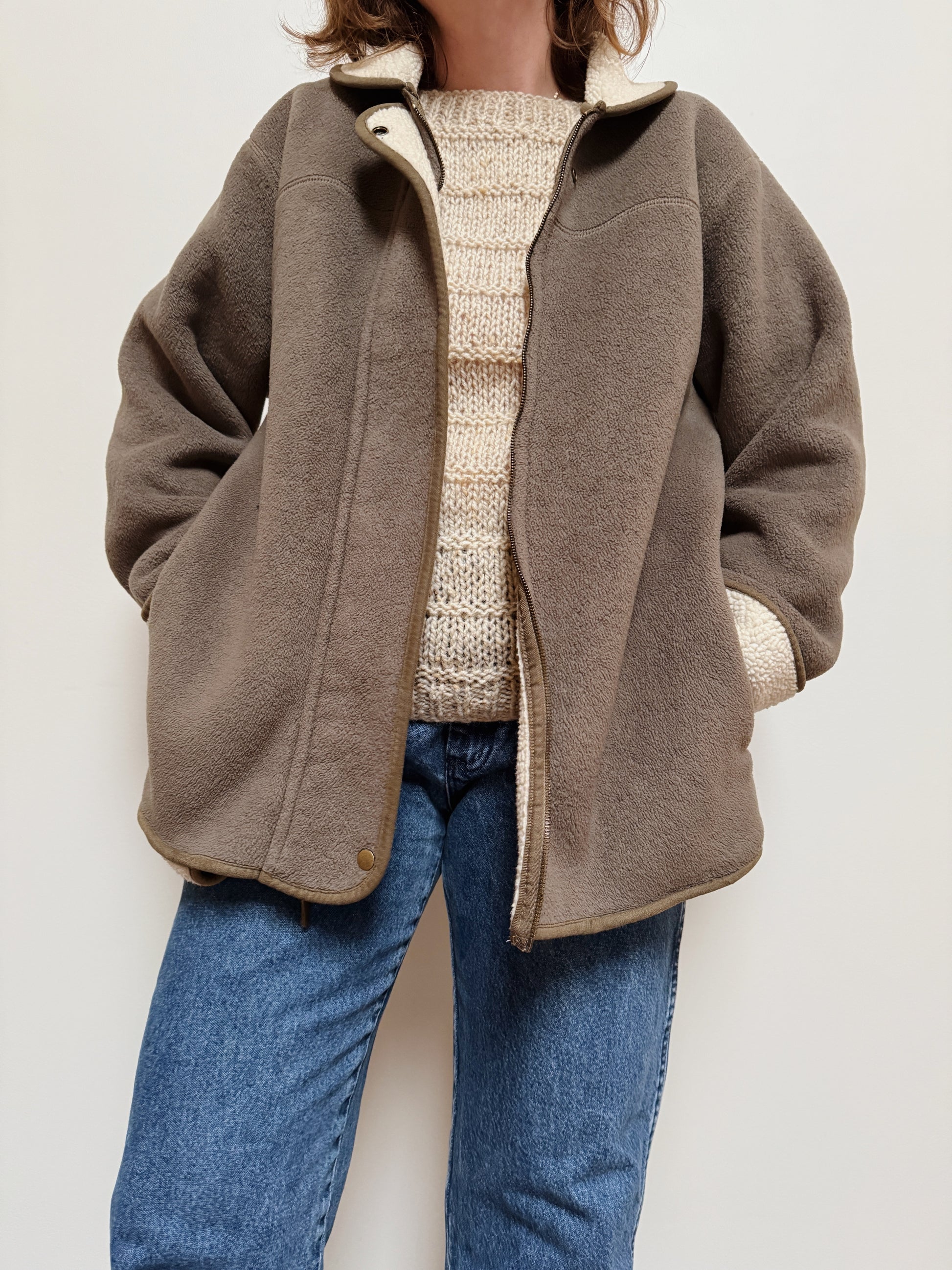 Green Fleece Zip