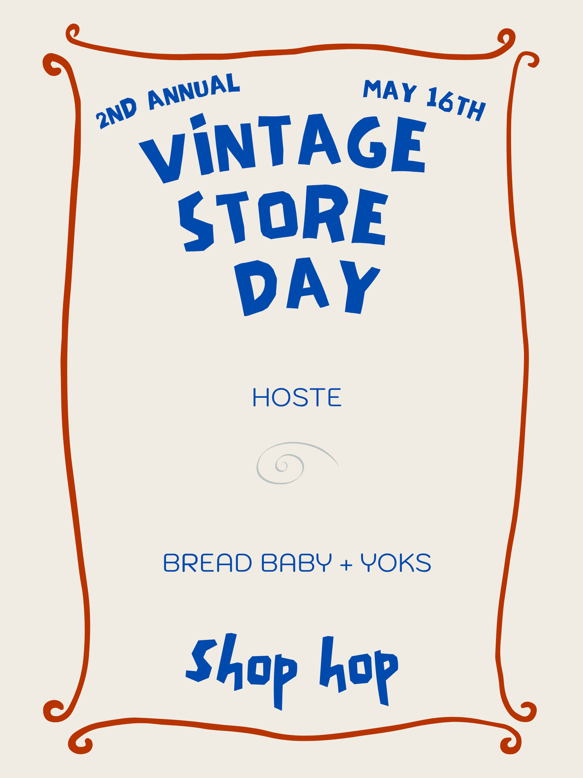 Vintage Store Day - 5/16