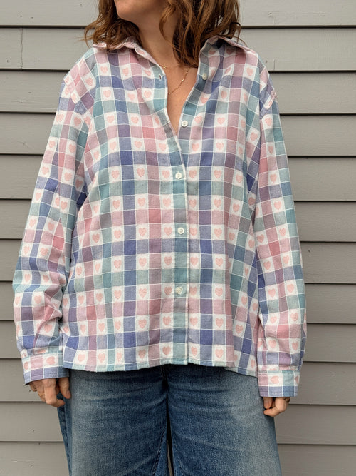 Woven Heart Buttondown