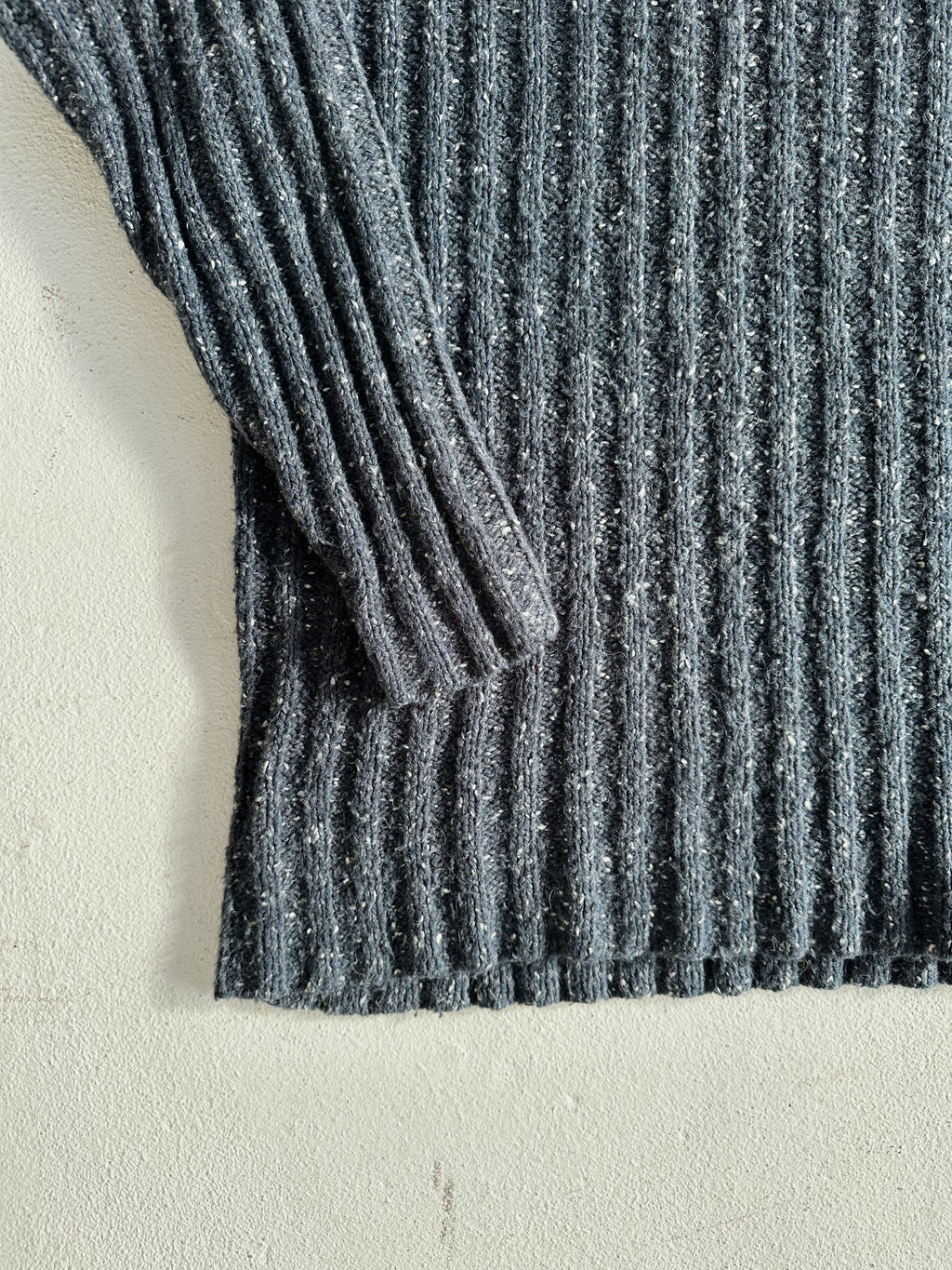 Speckled Funnel Neck Knit sweater