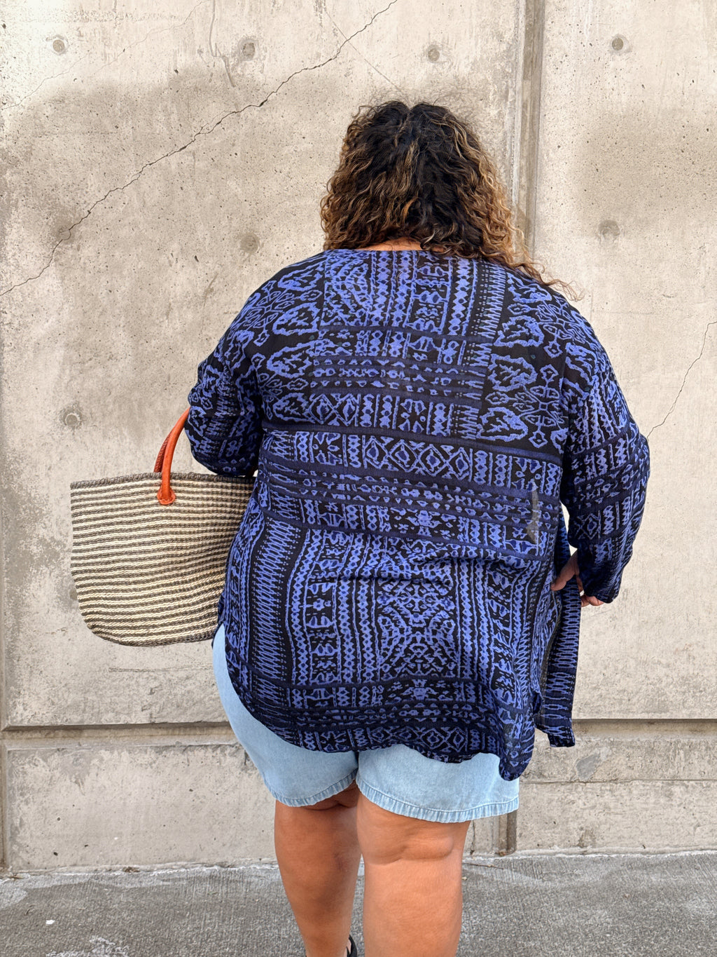 Relique Long Sleep Crinkle Blouse