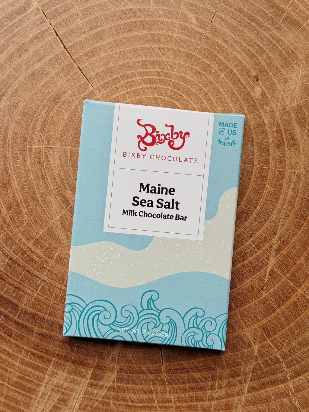 Organic Milk Chocolate Maine Sea Salt Bar