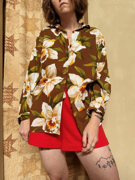 Tropical Floral Buttondown