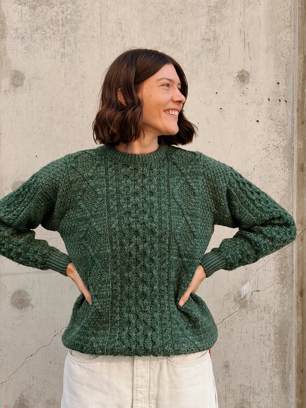 Green Wool Pullover
