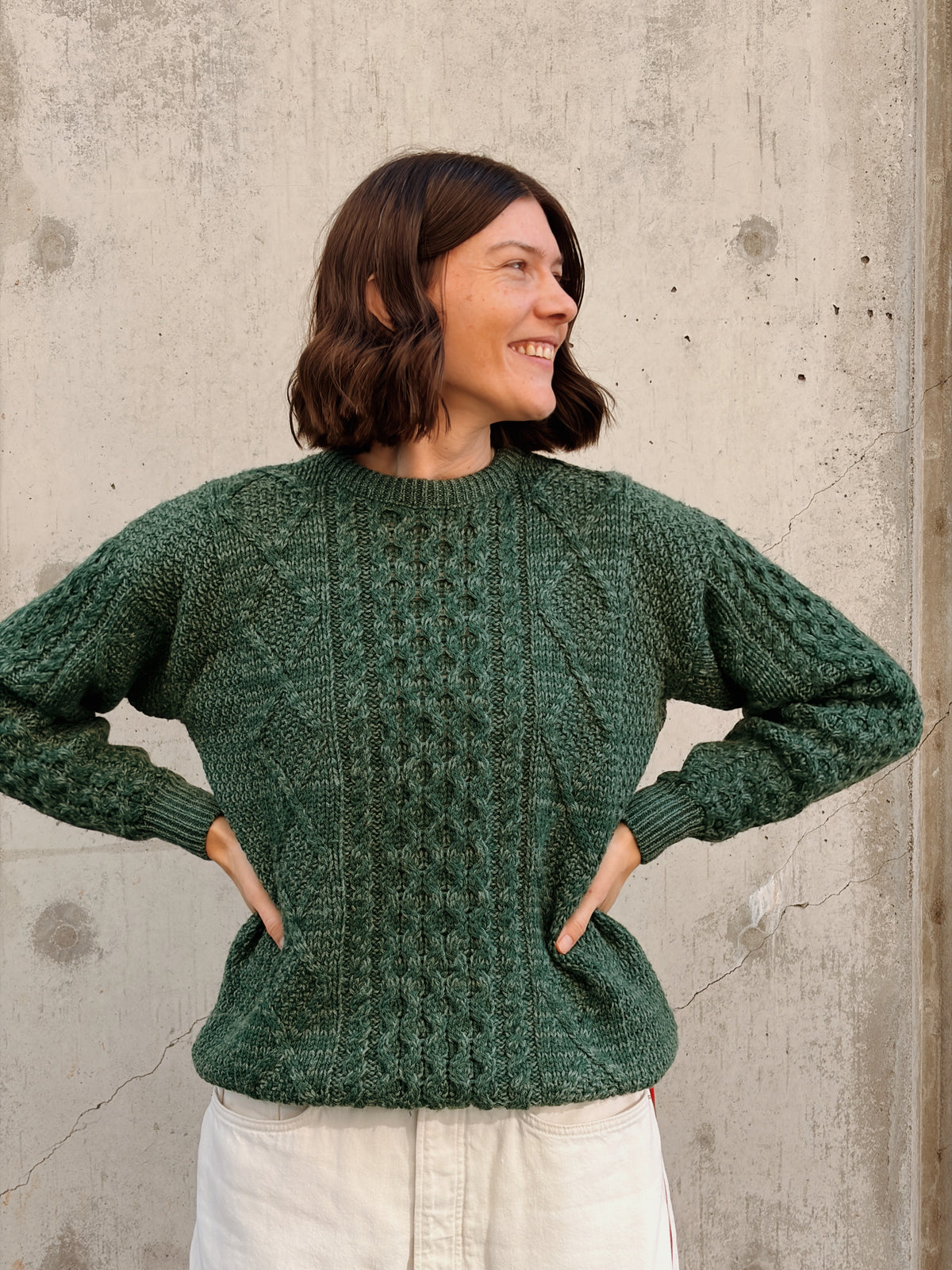 Green Wool Pullover