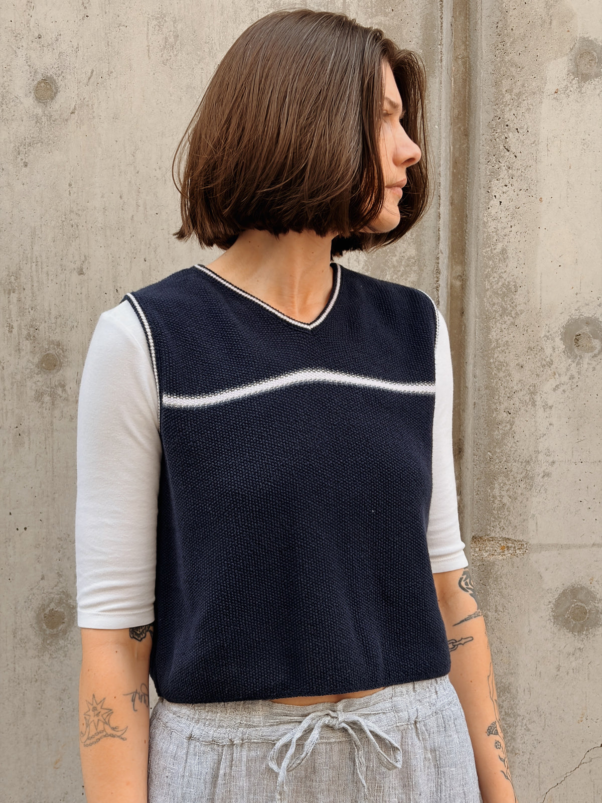 Micro Sweater Vest