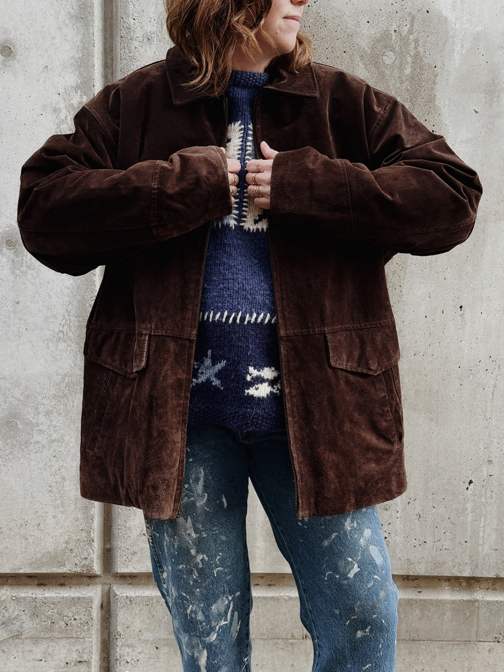 Chocolate Suede Coat