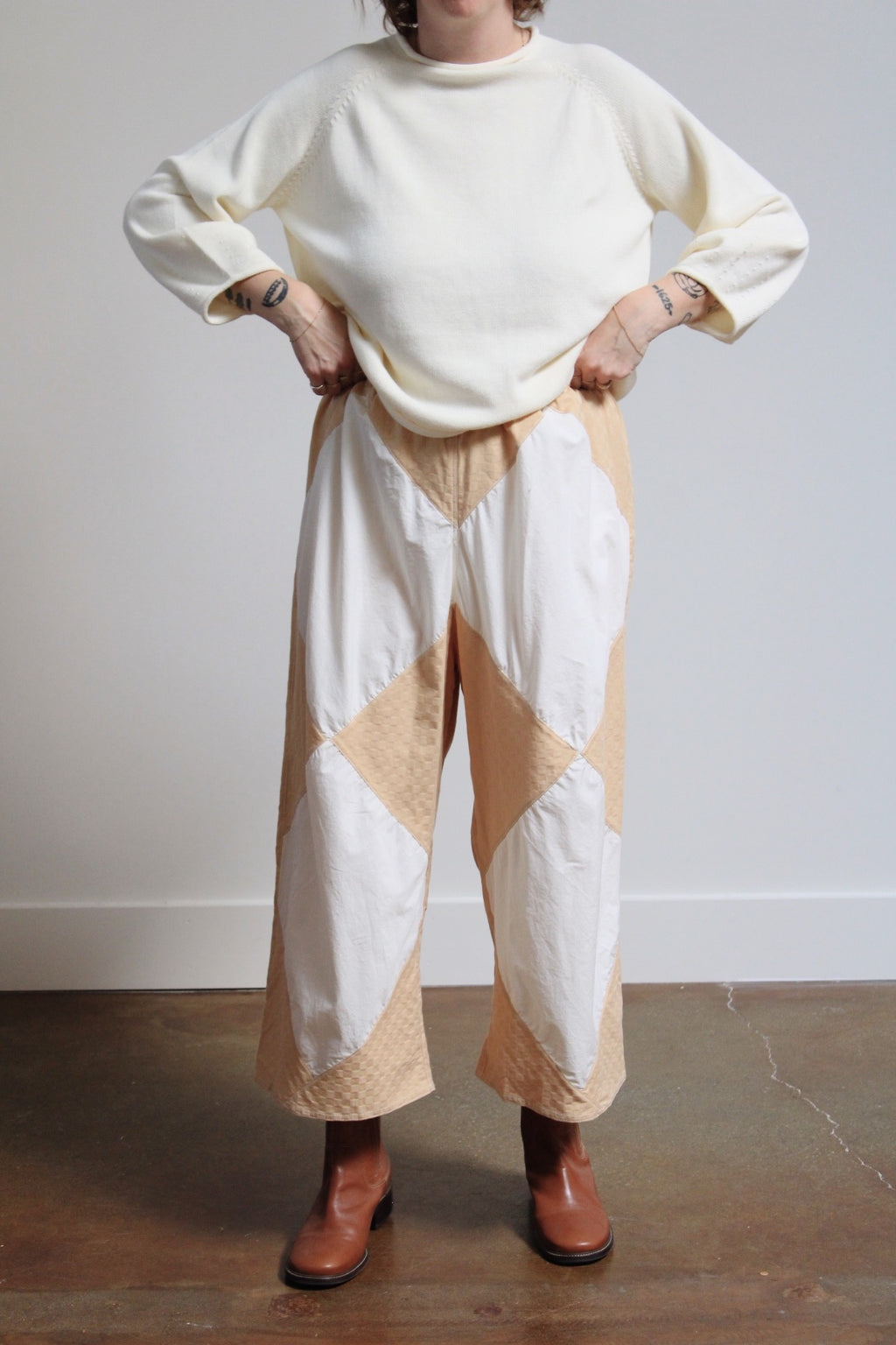 Archive Craft Diamond Pants - Textured Gingham