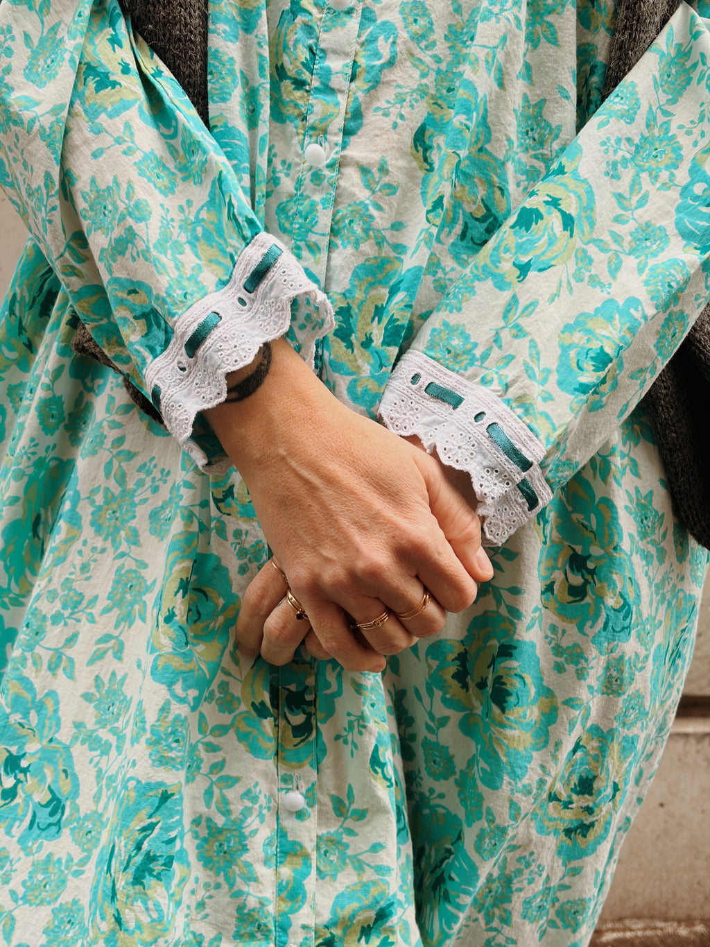 Cotton Long Sleeve Nightgown