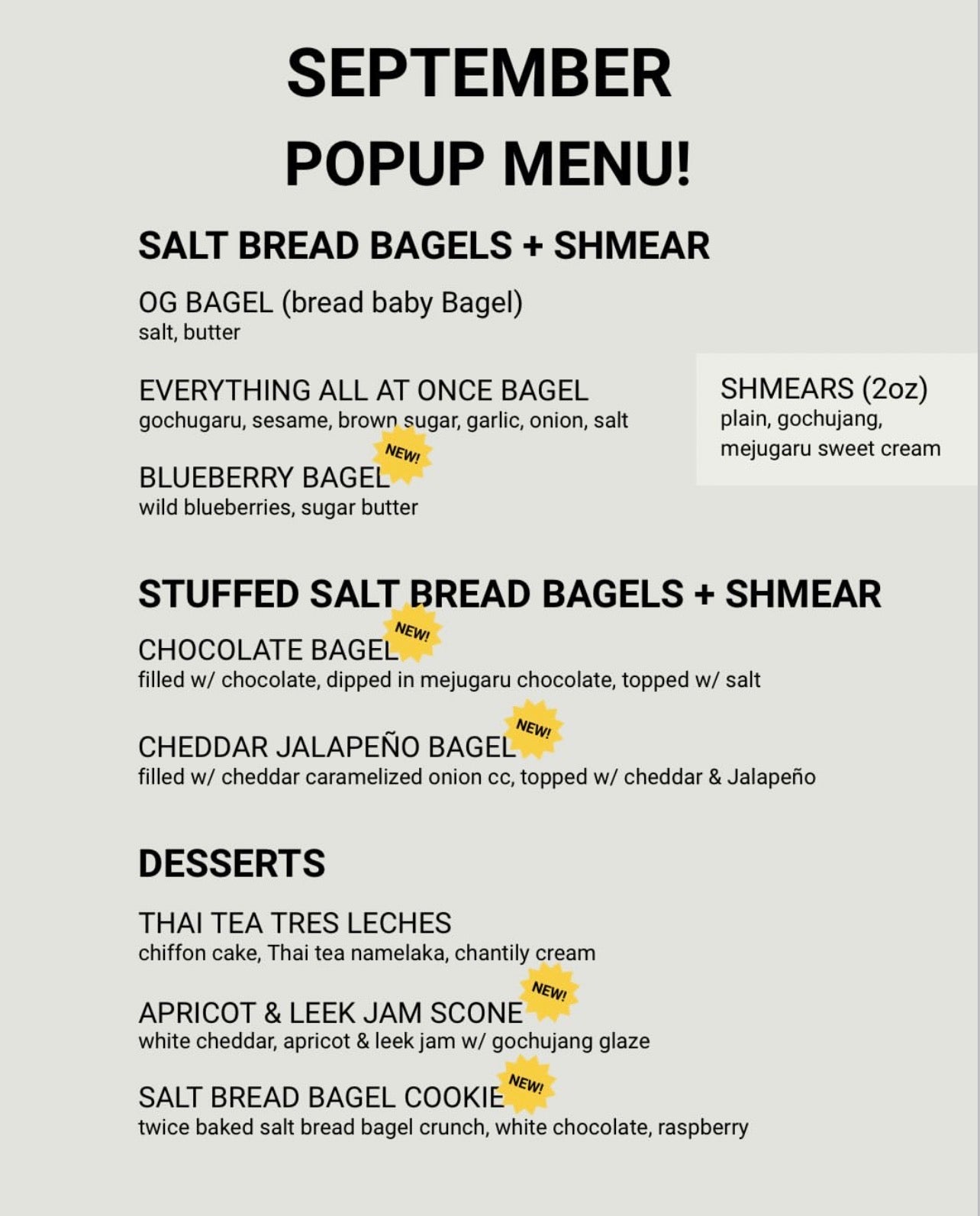 Dilly Dally Cafe + Bread Baby Pop Up - 9/12
