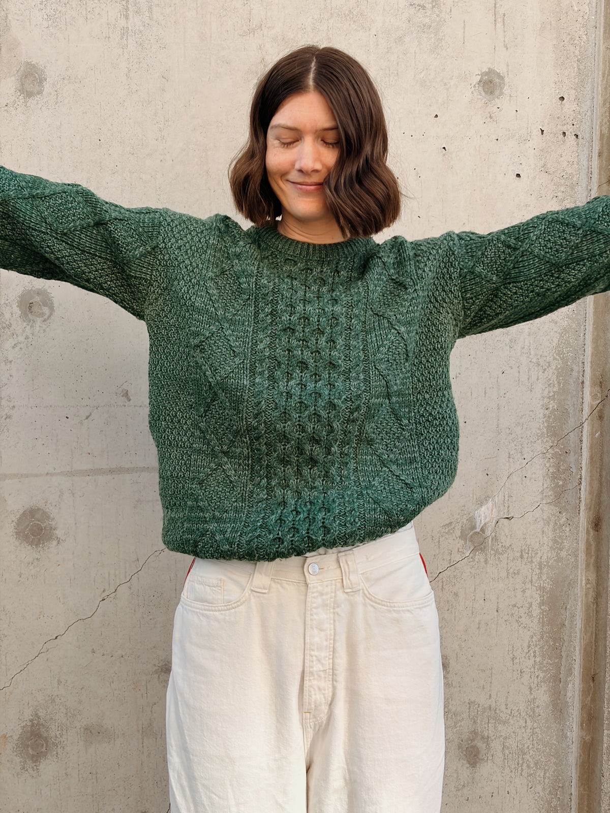 Green Wool Pullover
