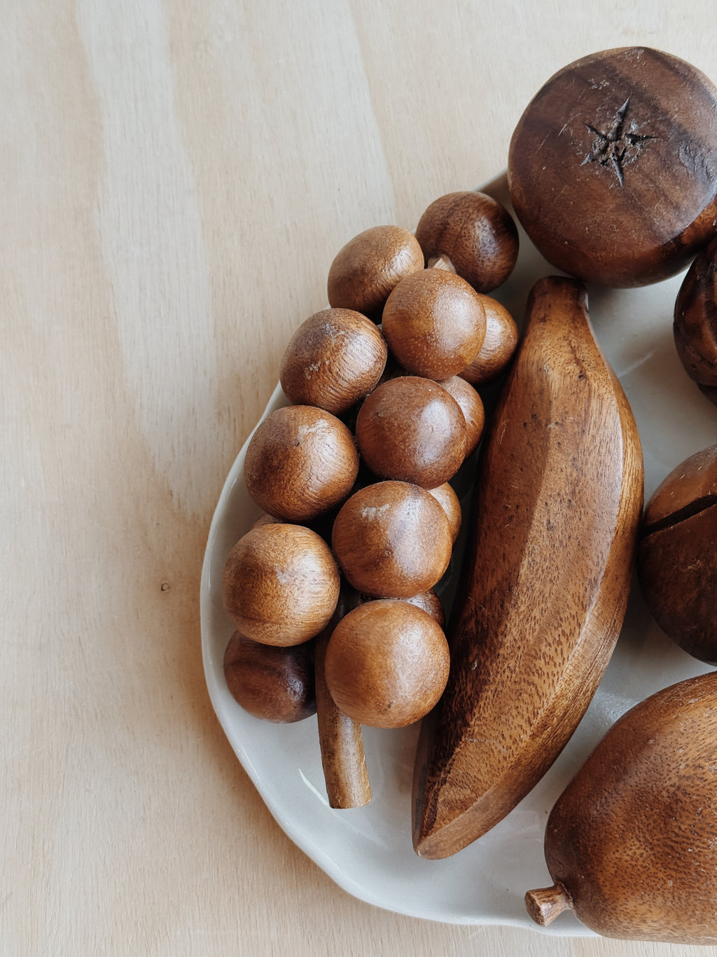 Wood Fruit Set