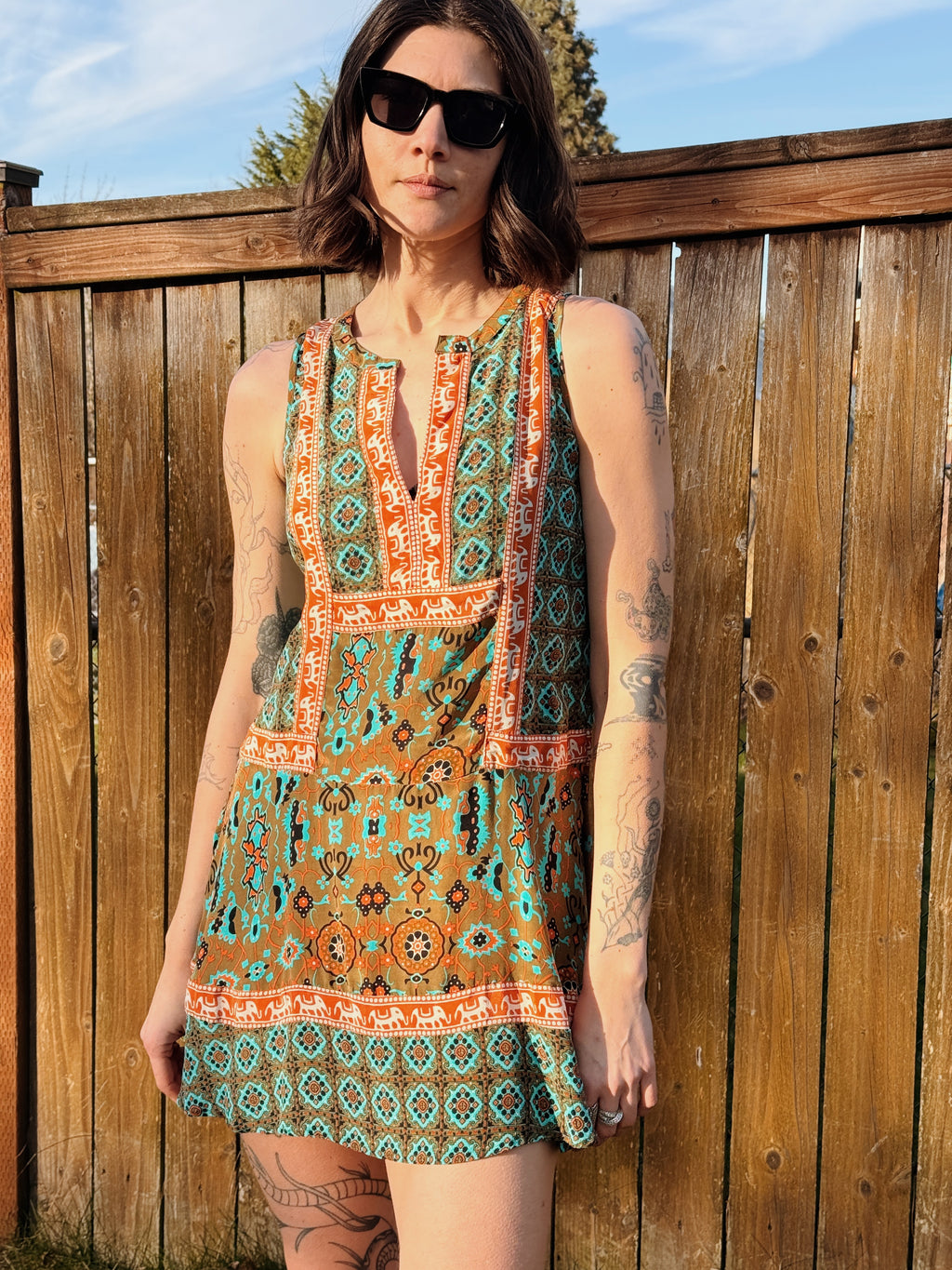 Silk Drop Waist Mini