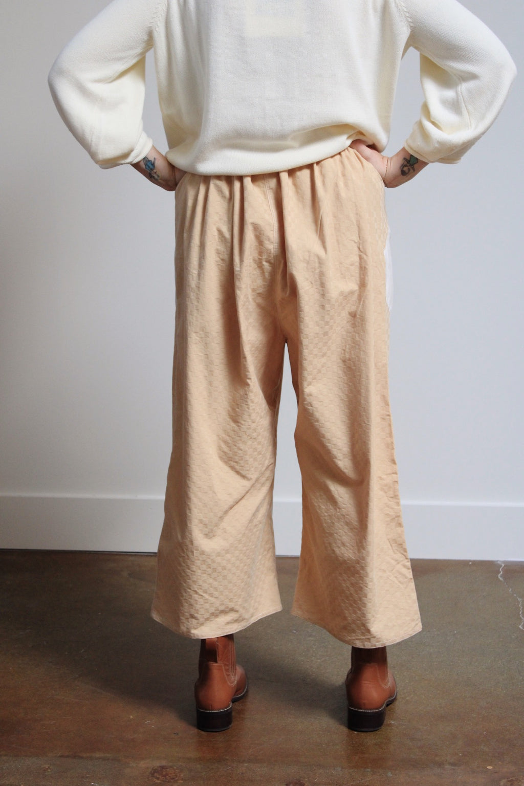 Archive Craft Diamond Pants - Textured Gingham