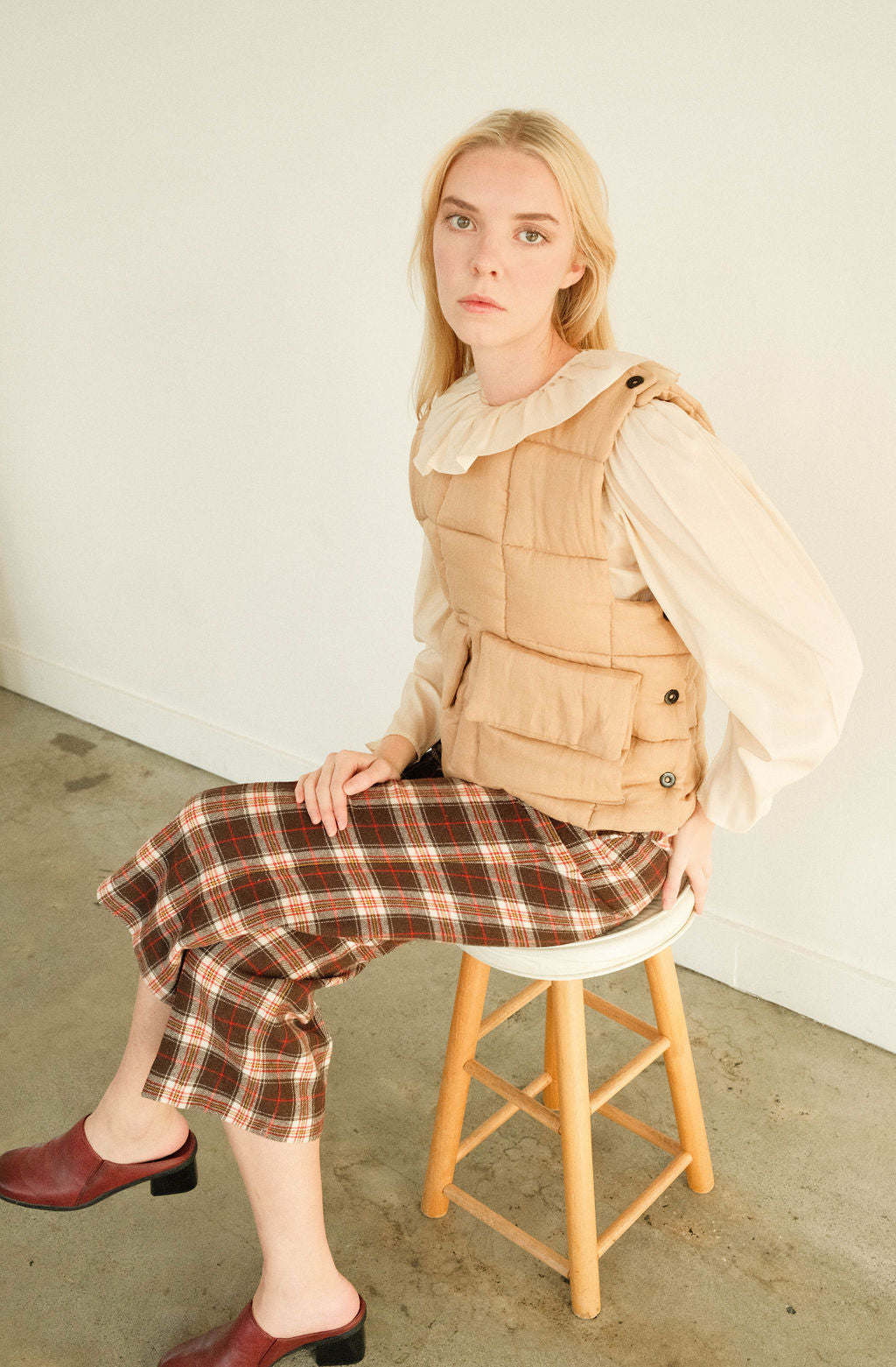 Quilted Wool Vest