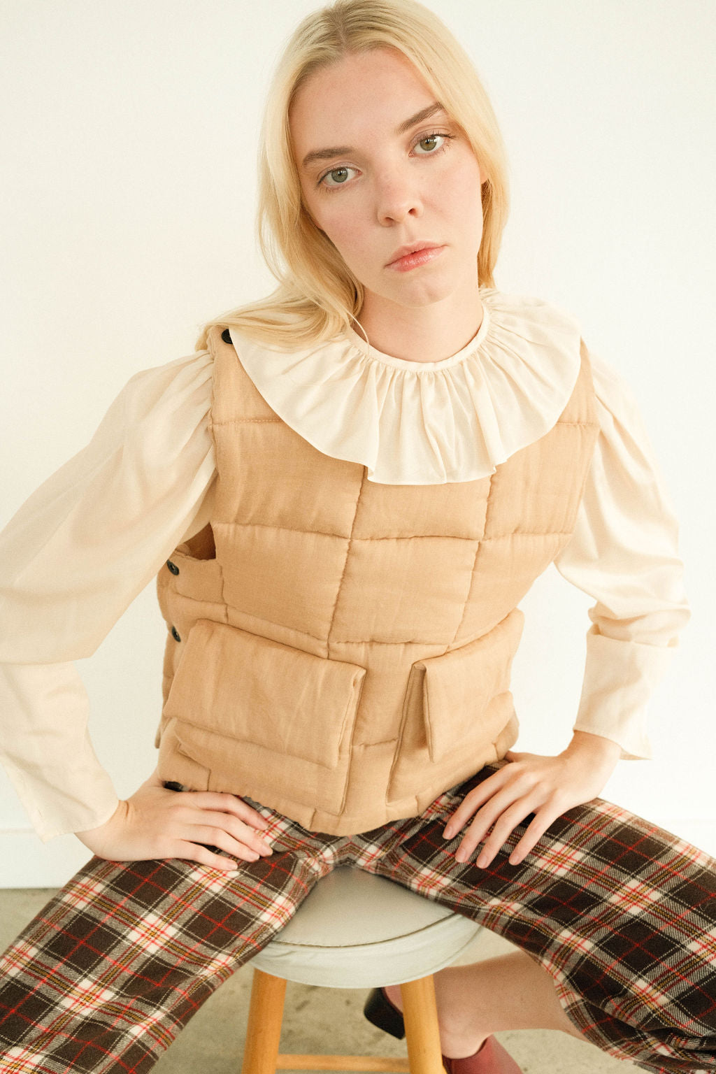 Quilted Wool Vest