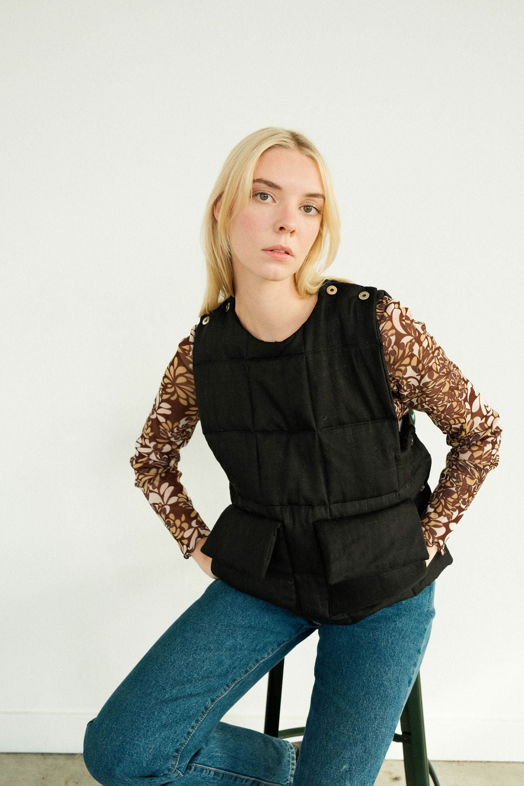 Quilted Wool Vest