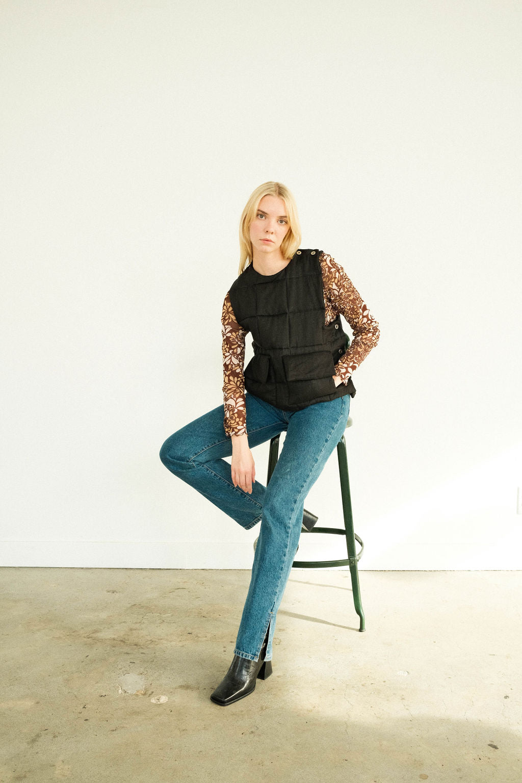 Quilted Wool Vest